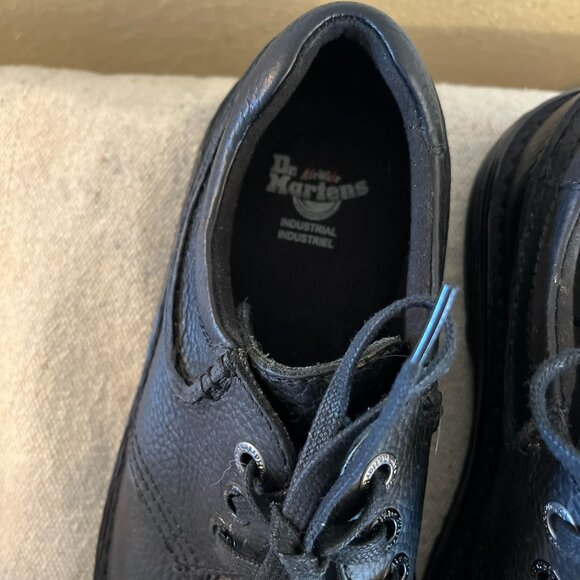 Dr. Martens Unisex Industrial Hampshire Black Service Leather Shoes Sz 9M-W10 - Picture 3 of 13